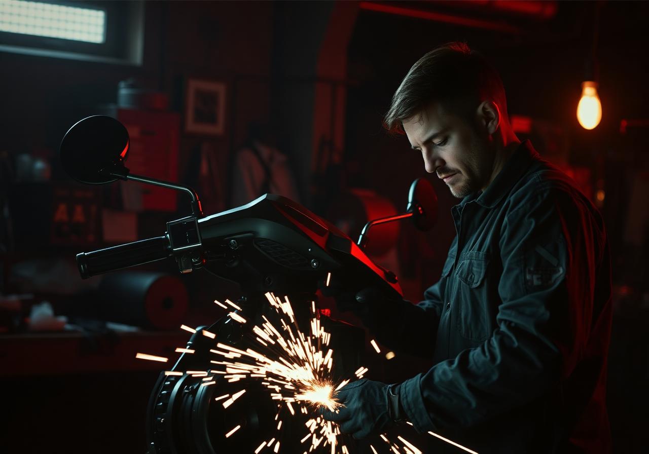 Mechaniker in der Werkstatt